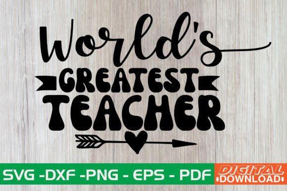 Retro Teacher SVG for Crafts & Graphics