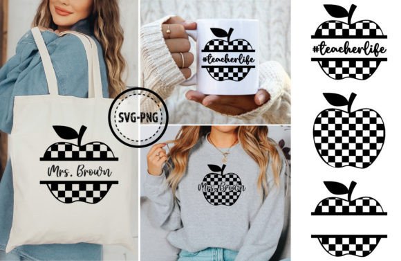 Review: Teacher Checkered Apple SVG for Retro Embroidery