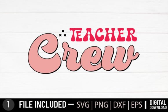 Teacher Retro SVG: Graphics for Crafts