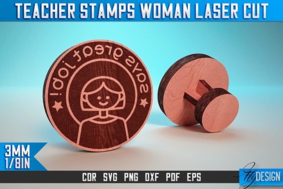 Teacher Stamp SVG: Crafts & Graphics