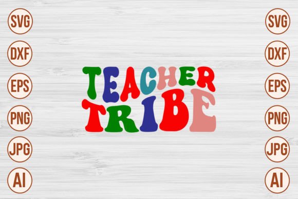 Teacher Tribe Retro SVG: Graphics for Crafts