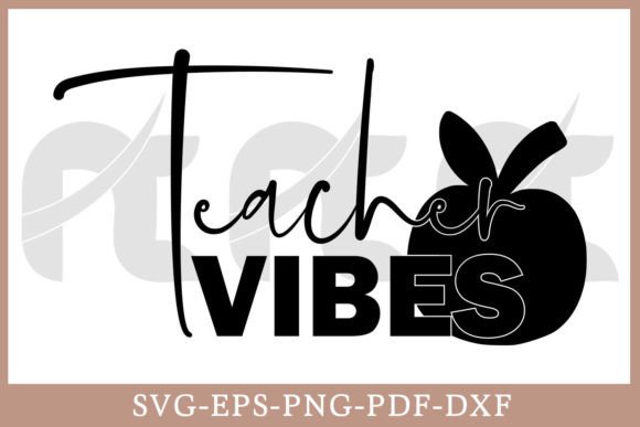 Teacher Vibes Shirt SVG: Graphics for Crafts